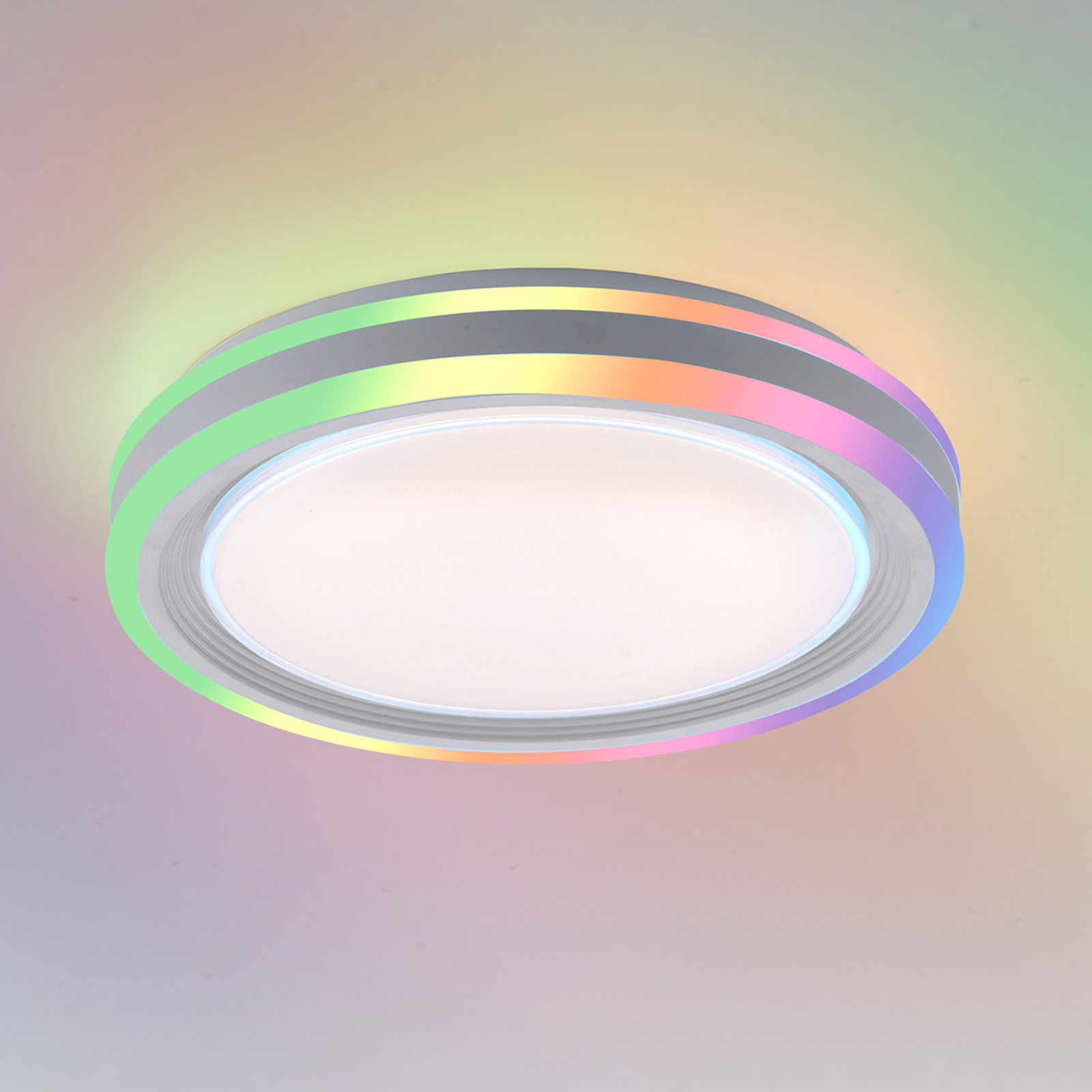 Spheric LED ceiling light, CCT, RGB, Ø 40cm