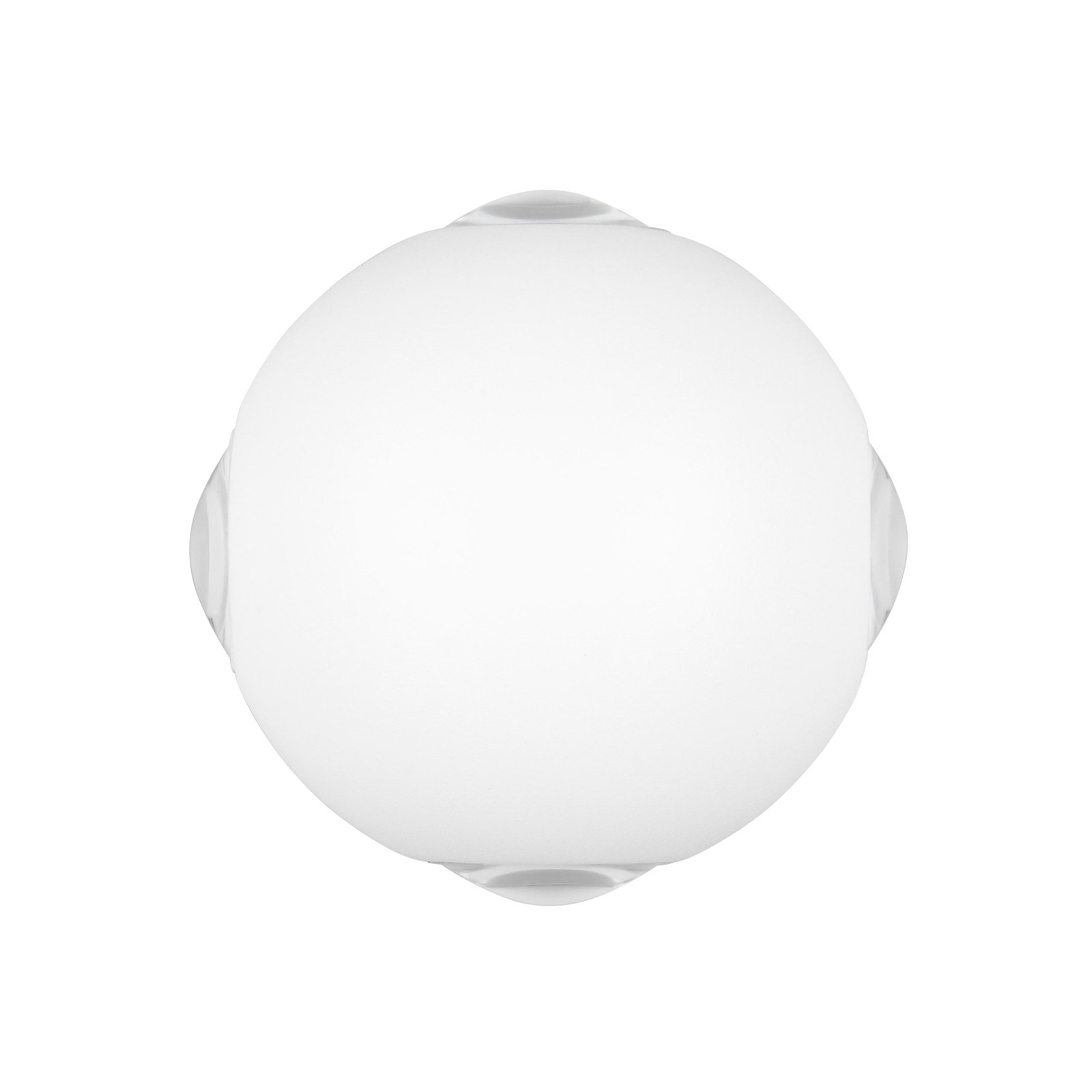 Applique d'extérieur LED Avisio, blanc mat, à 4 lampes, semi-circulaire