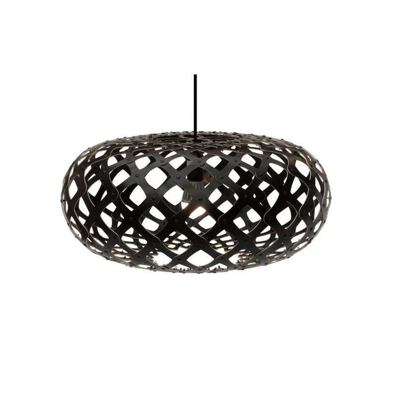 David Trubridge ltd - Kina Pendelleuchte Ø60 Schwarz 2 Seiten David Trubridge