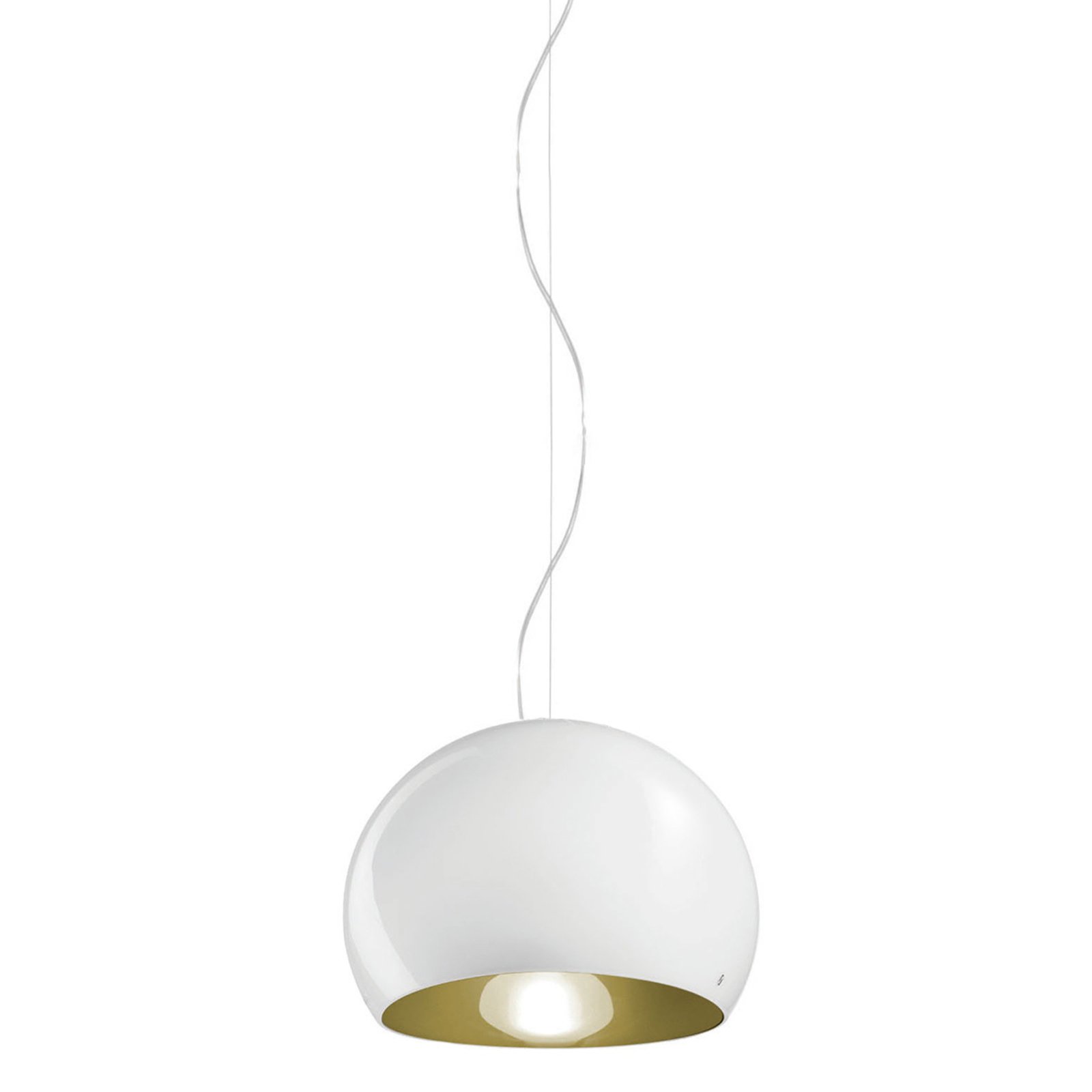 Lampa wisząca Surface Ø 27 cm, E27 biała/zielona
