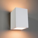 Zaio - angular halogen wall light, paintable