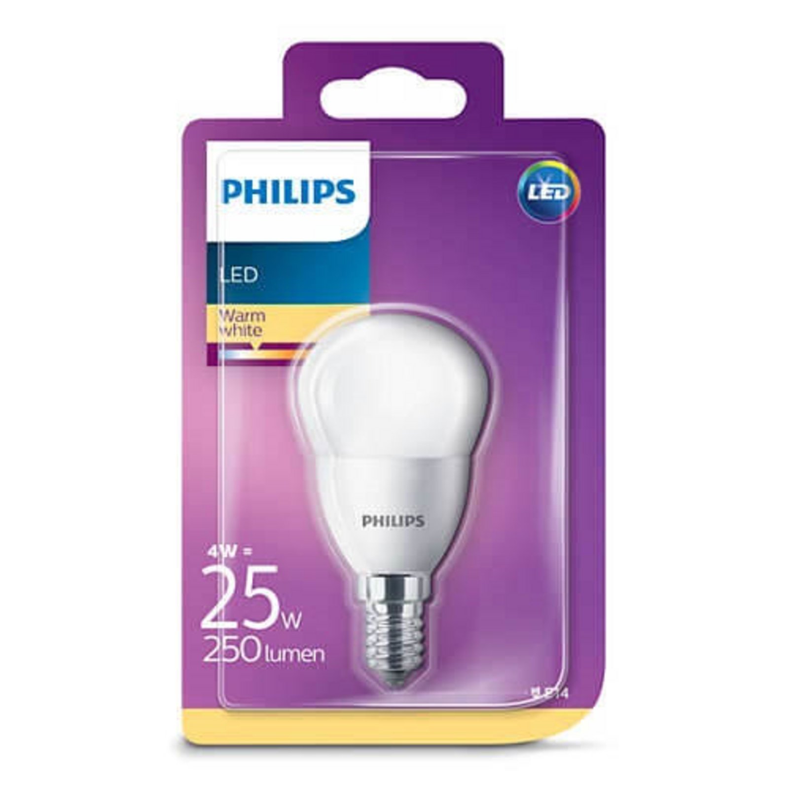 Bec LED 4W Plastic Crown (250lm) E14 - Philips