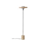 Branford Stehleuchte, beige, Retro, Metall/Travertin - Lindby