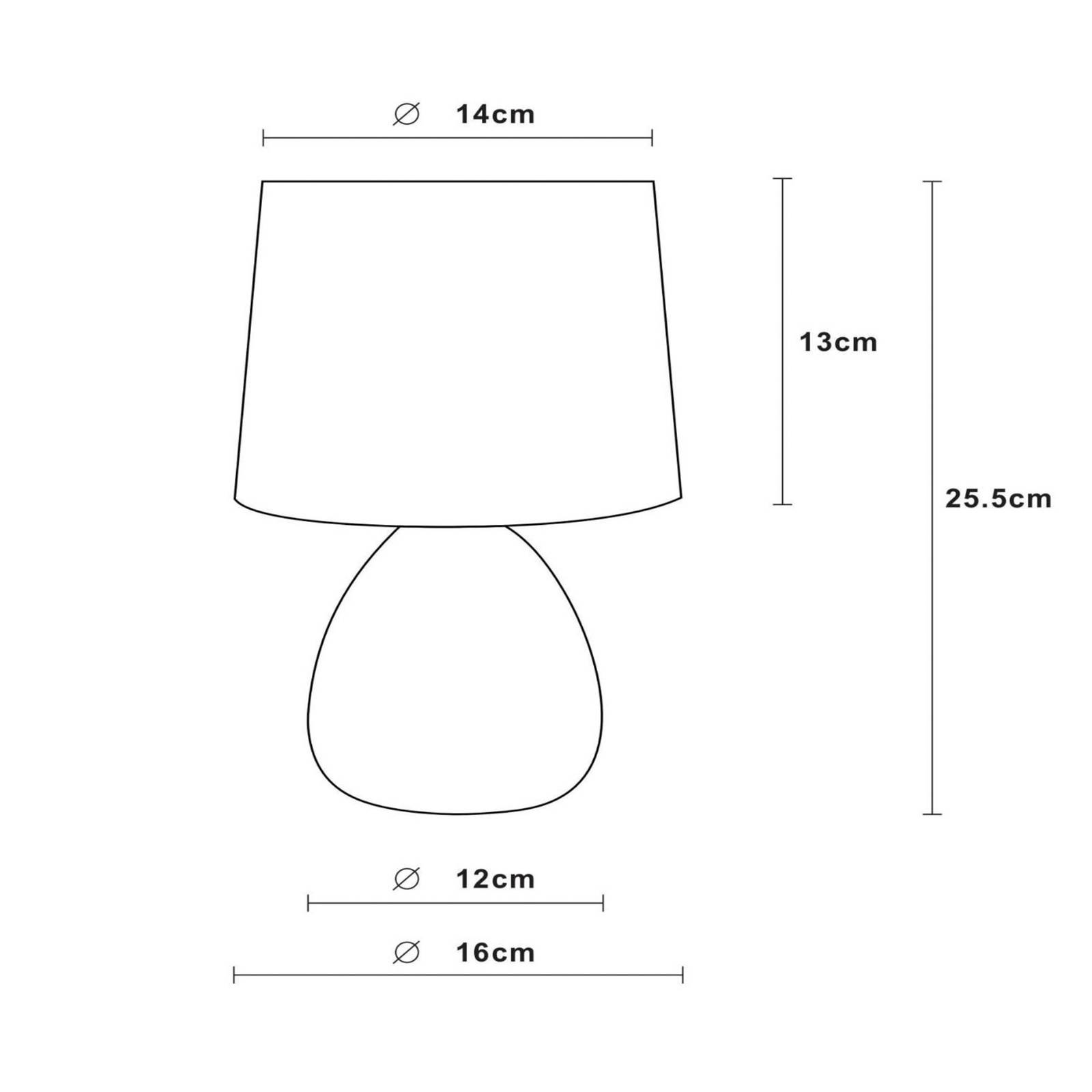Lucide Marmo bordlampe med keramisk fod hvid