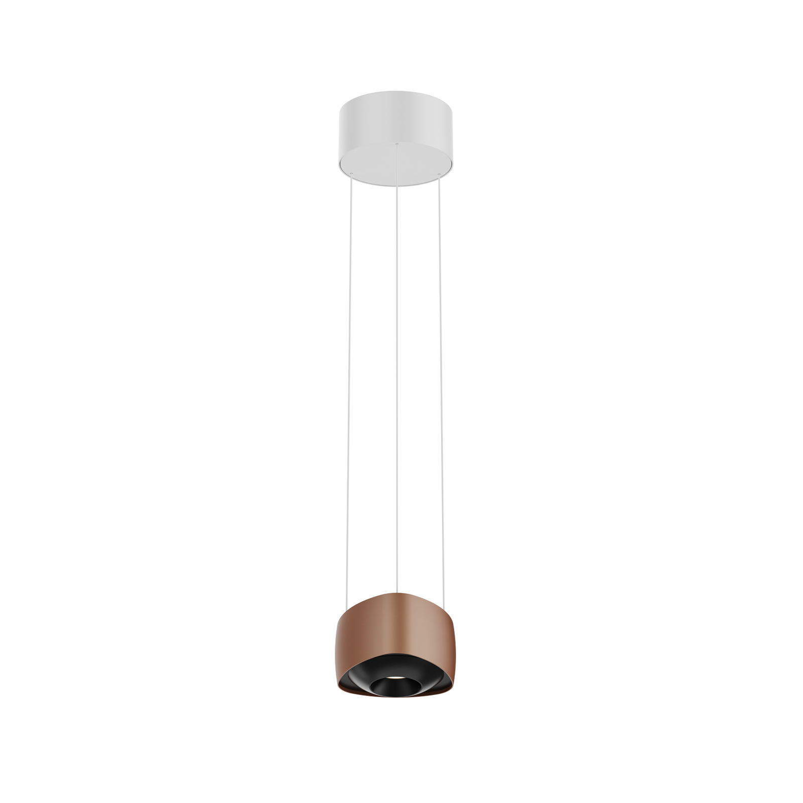 LOOM DESIGN LED závesné svietidlo Air, karamelovo hnedá, 13 cm, hliník