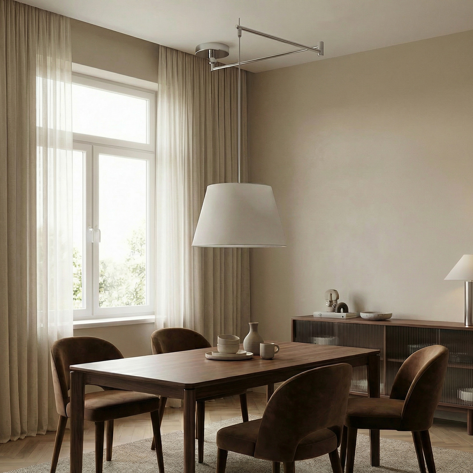 Helestra Certo sospensione conica 1 luce bianco Helestra Certo sospensione conica 1 luce bianco