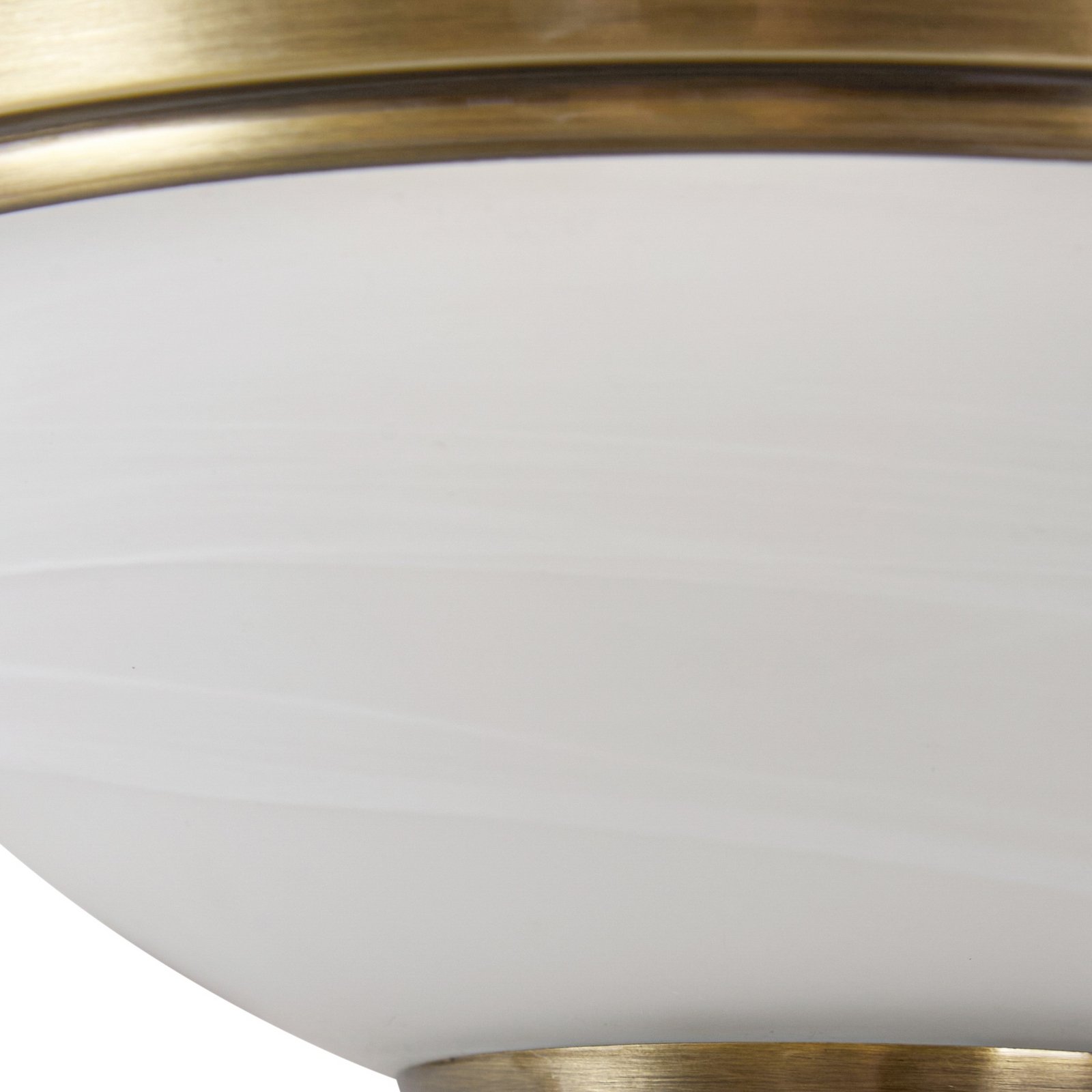 Lindby applique Irimia, 31 cm, ottone anticato, vetro