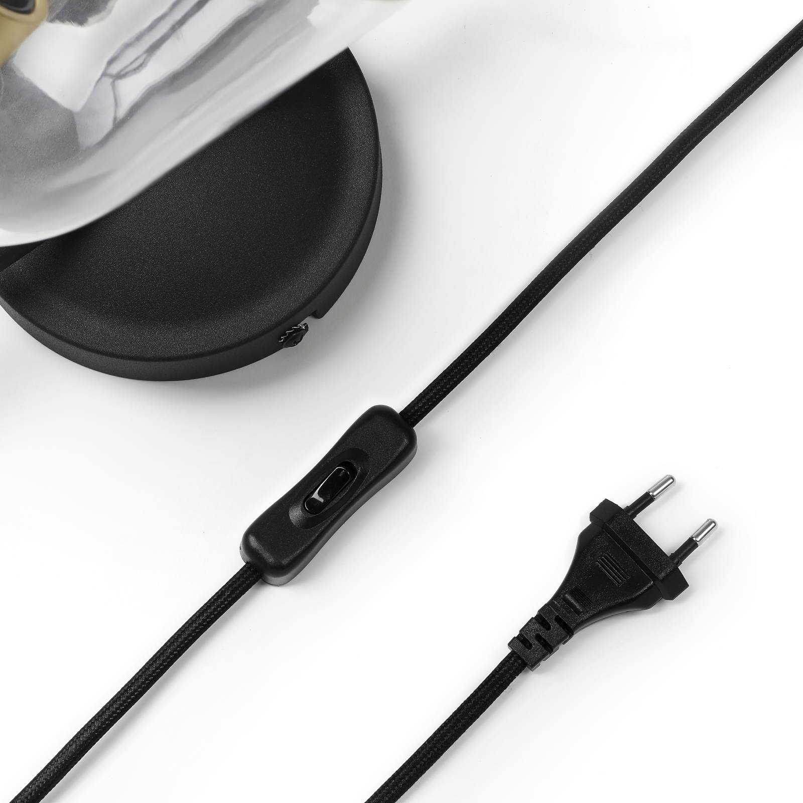 Anjita Wandleuchte Black/Brass - Lucande