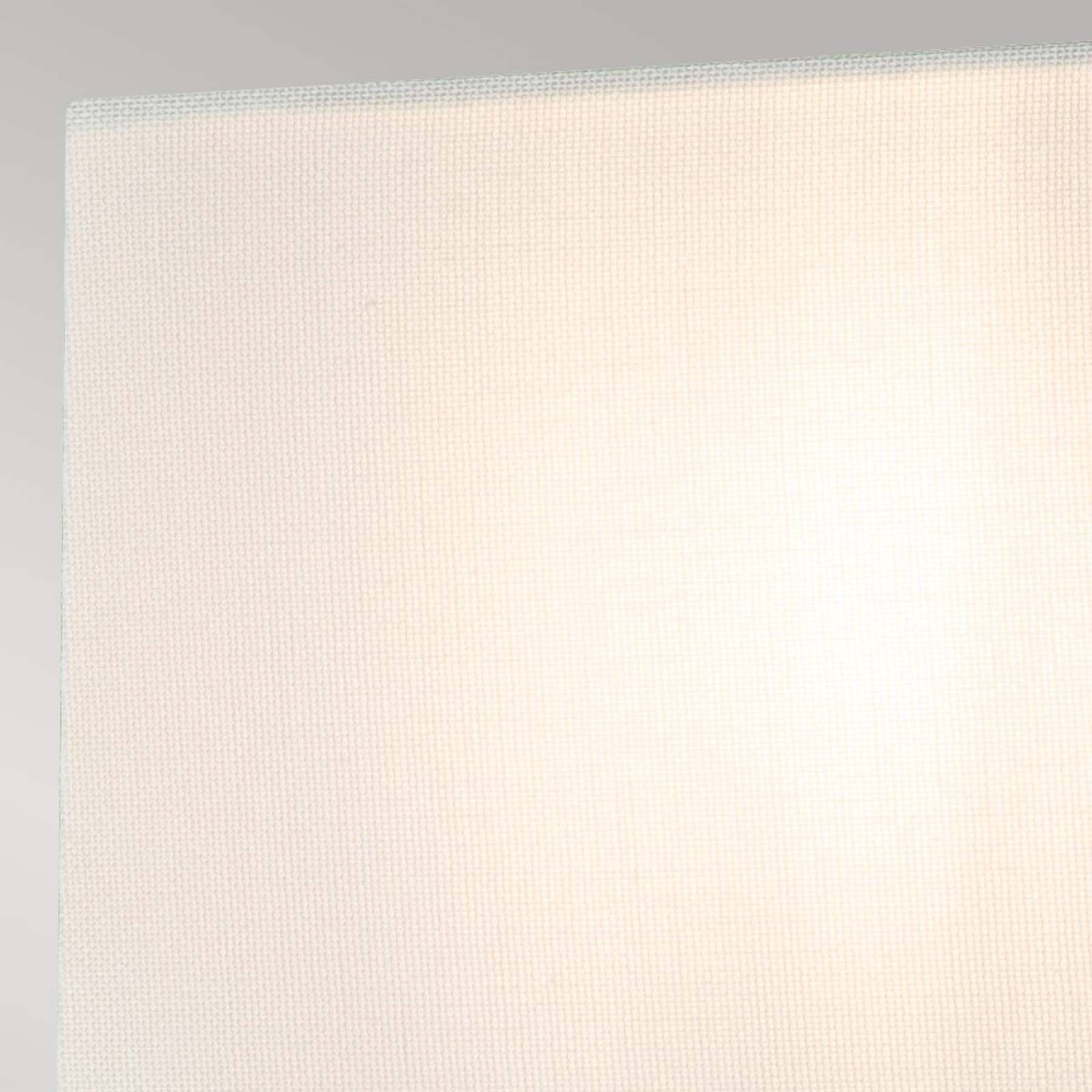 Image of Elstead SWIRL Grande applique con paralume in lino, bianco antico