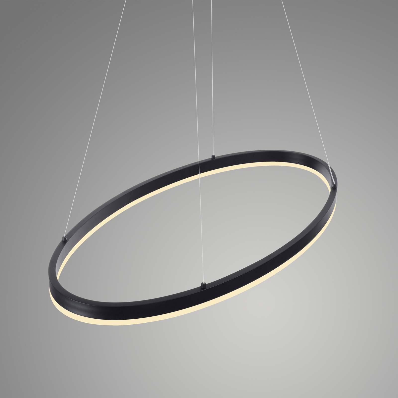 Paul Neuhaus Titus LED pendant light, oval 80x39cm