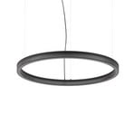 Ideal Lux LED-Hängelampe Crown Ø 80 cm, schwarz, Metall