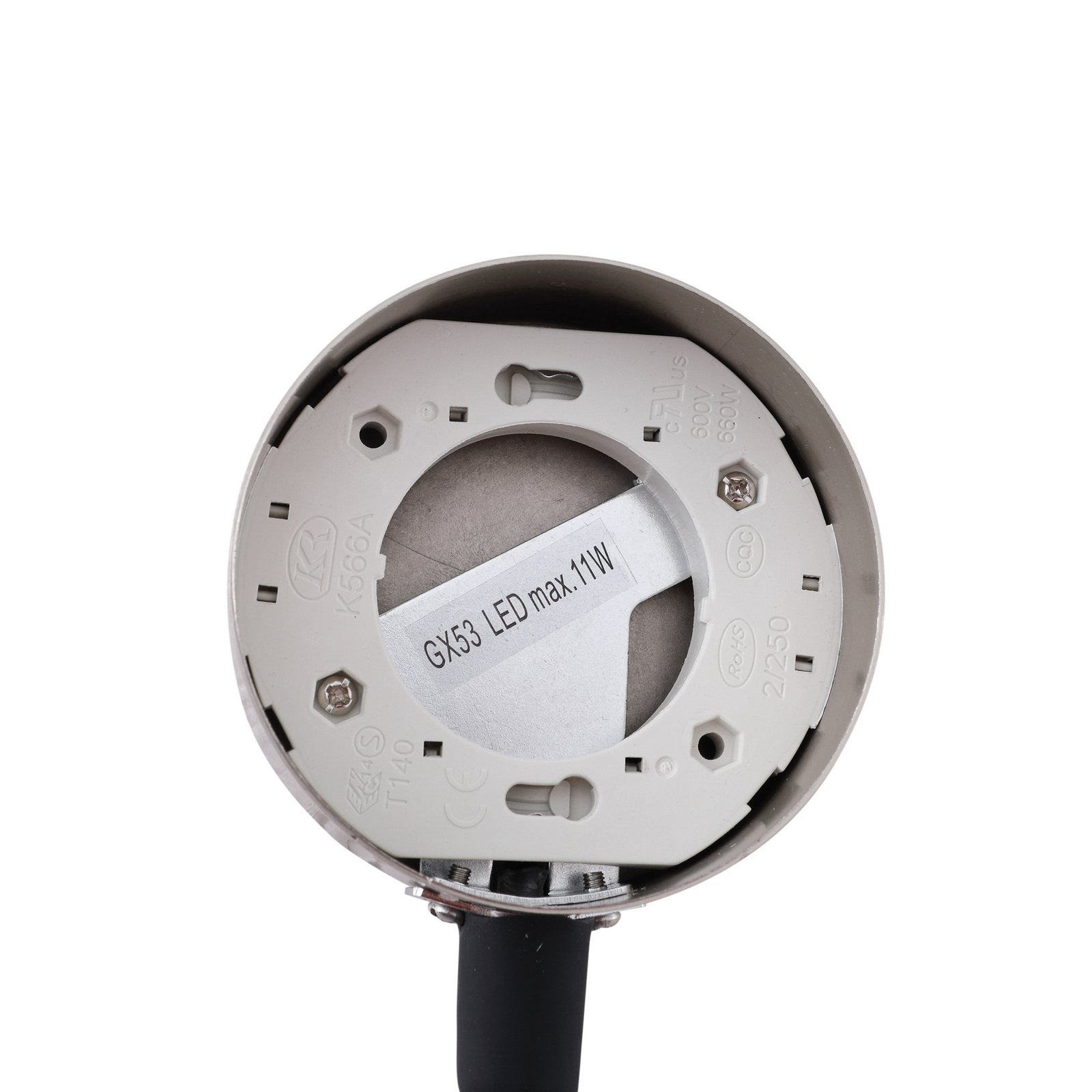 Lindby Jyla clip-on light, matt nickel, GX53, flexible arm