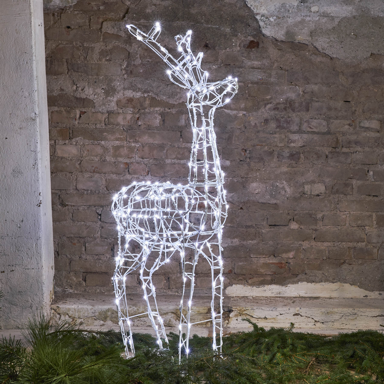 LED-lampefigur Pegasus, høyde 120 cm