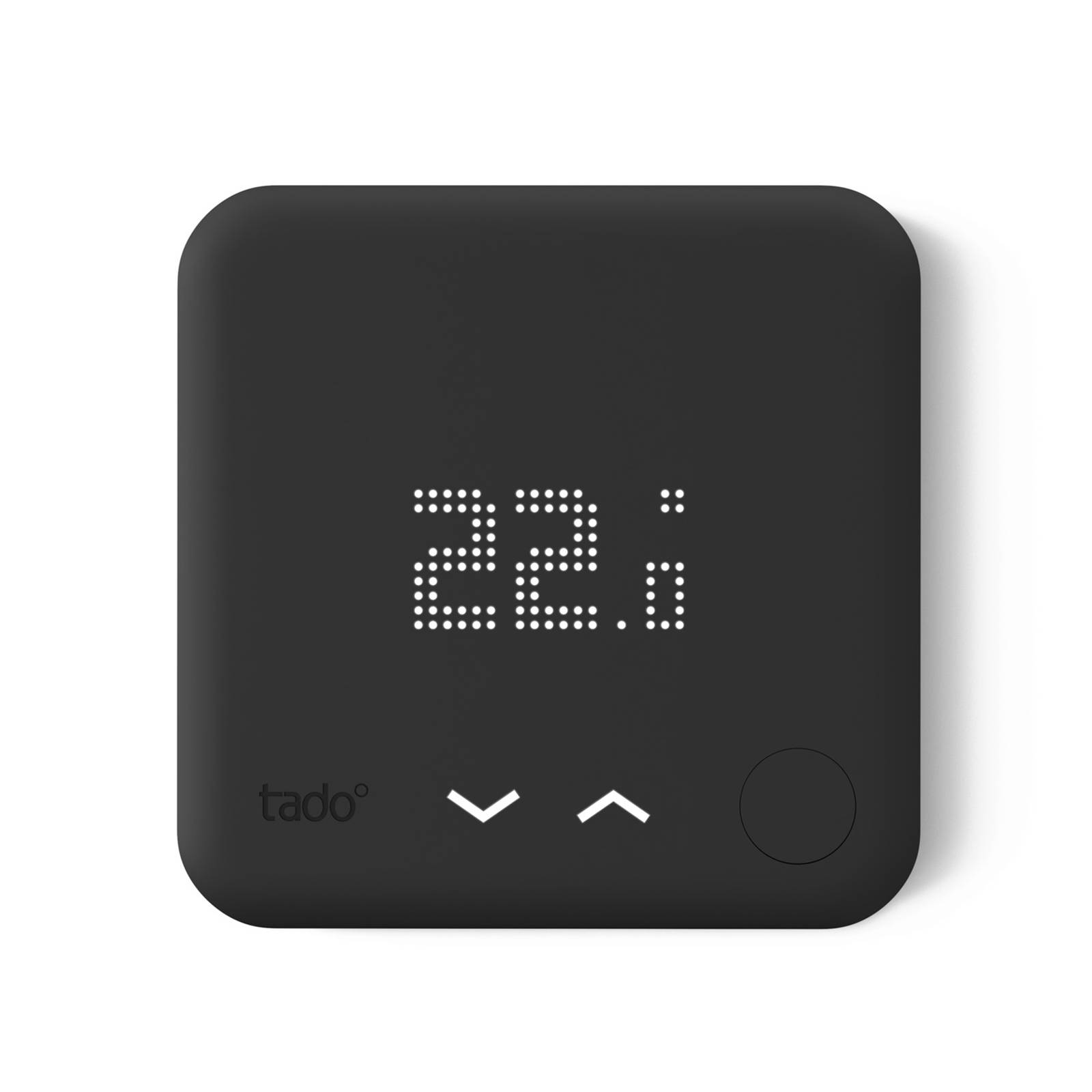 Image of tado° thermostat smart V3+ câblé, noir 4260328611968