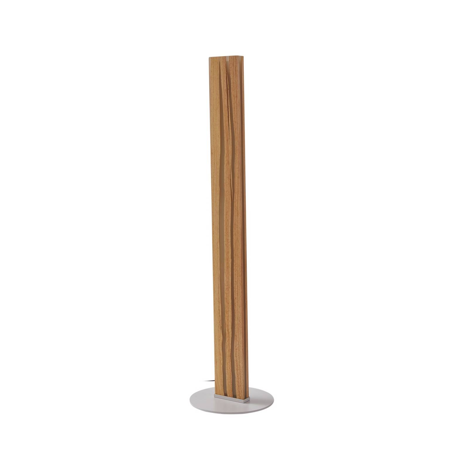 Lucande LED-Stehleuchte Silja, 101 cm, Holz, Harz, 3000K