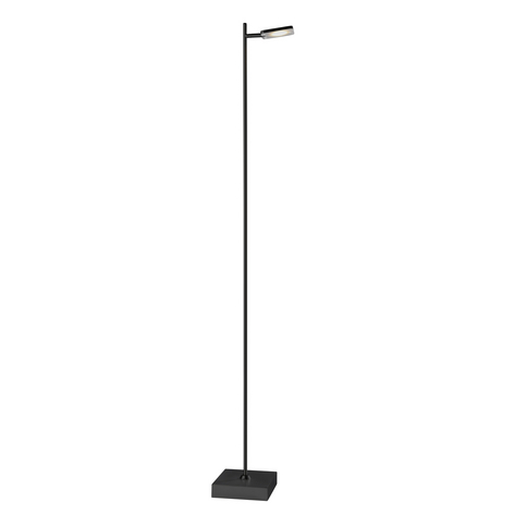 LED-Stehleuchte Quad, Dimmer, 1-flammig, schwarz
