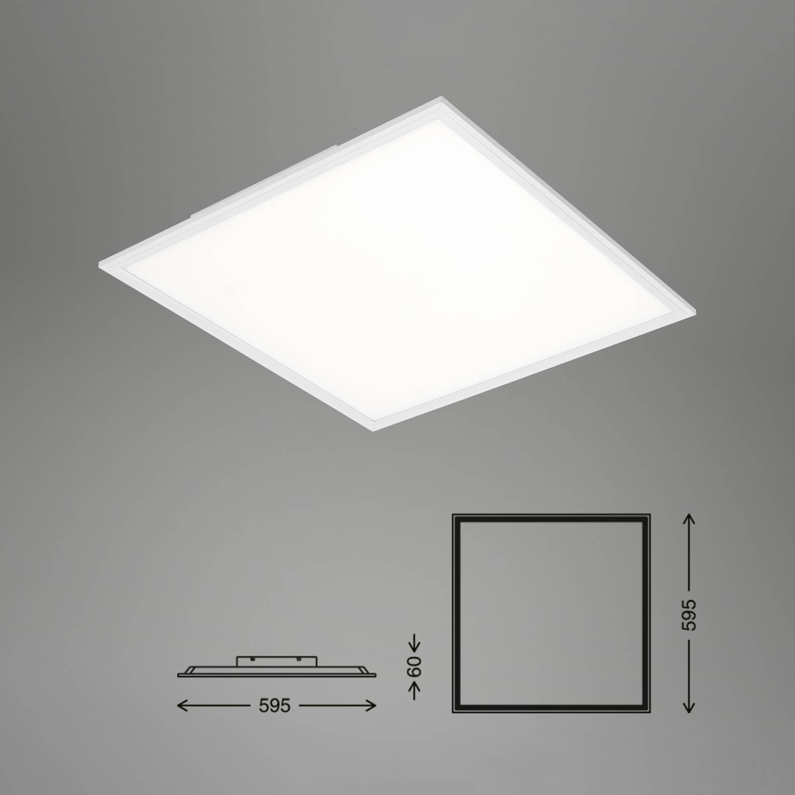 Panel LED Simple biały, ultrapłaski, 59,5x59,5 cm