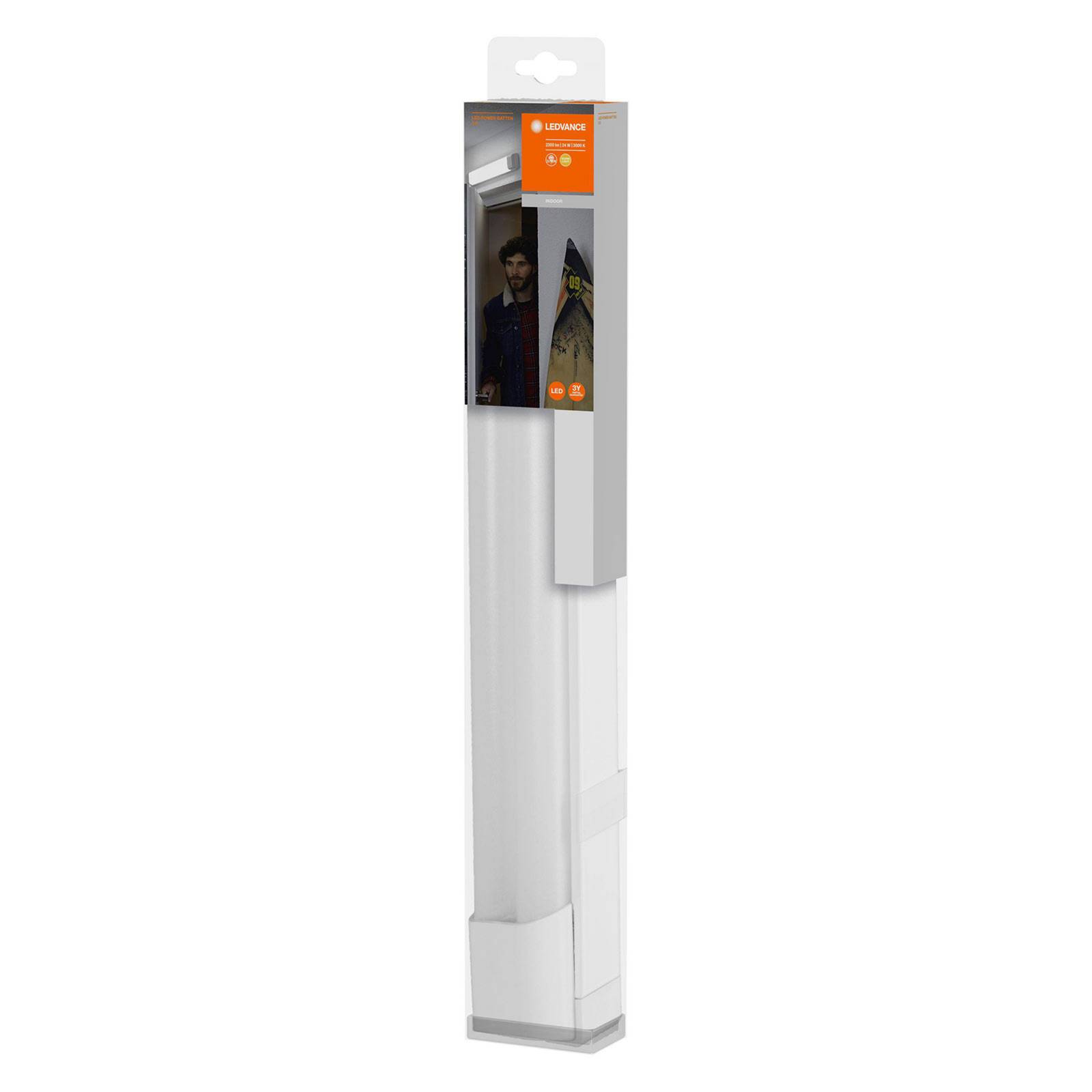 LEDVANCE Power Batten Dopp lampa sufitowa 60cm 3000K