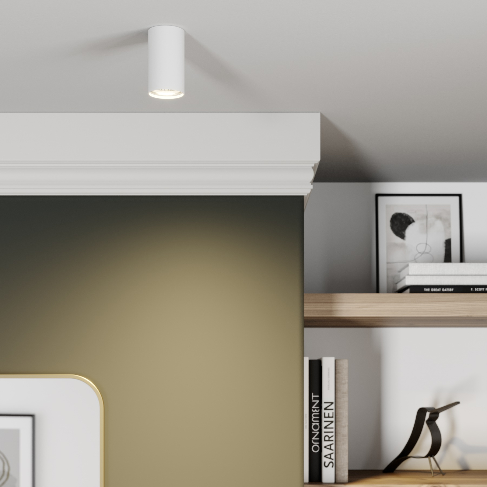 Downlight Eye S cylindrique, blanc