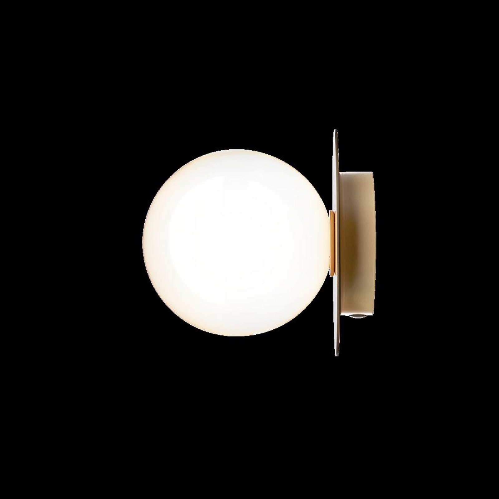 Liila 1 Nástenné Svietidlo/Stropné Lampa IP44 Medium Nordic Gold/Opal White - Nu