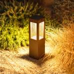 LED solárna podstavcová lampa Tradition Sensor Corten 40cm