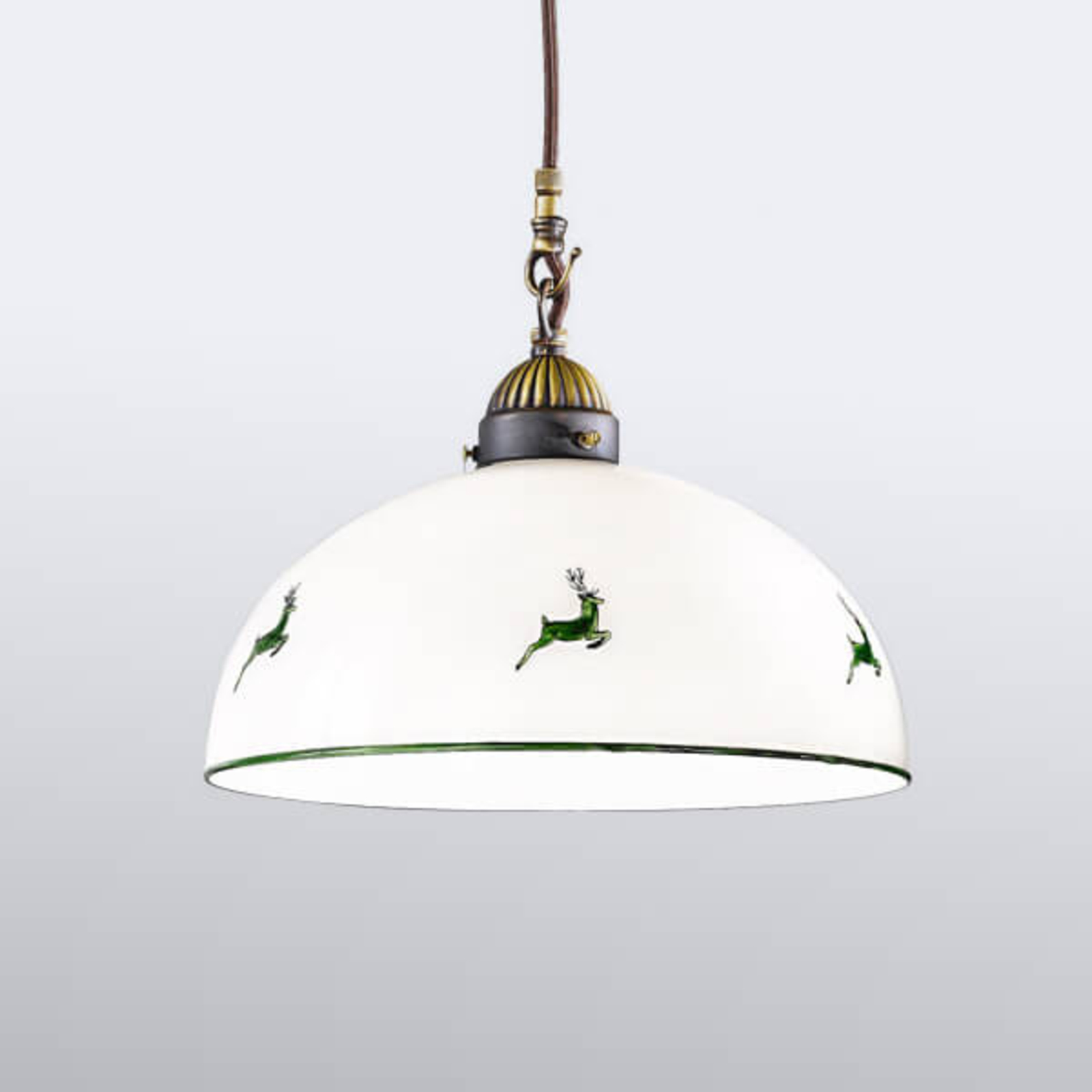AUSTROLUX BY Kolarz Charming hanging light Nonna, 30 cm, for Living / Dining Room, metal, glass, E27, 75 W, energy efficiency: A++, H: 26 cm