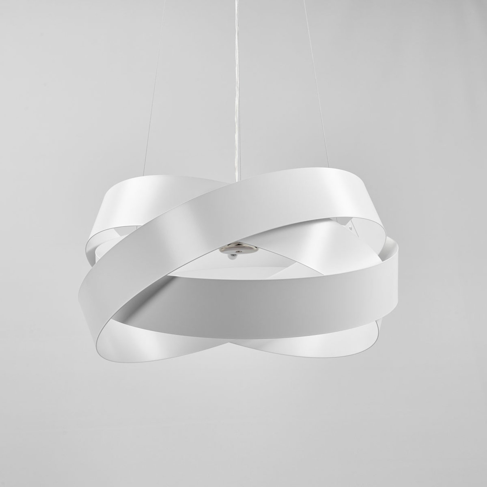 Lampă suspendată Pura în alb, 60cm, 8x G9