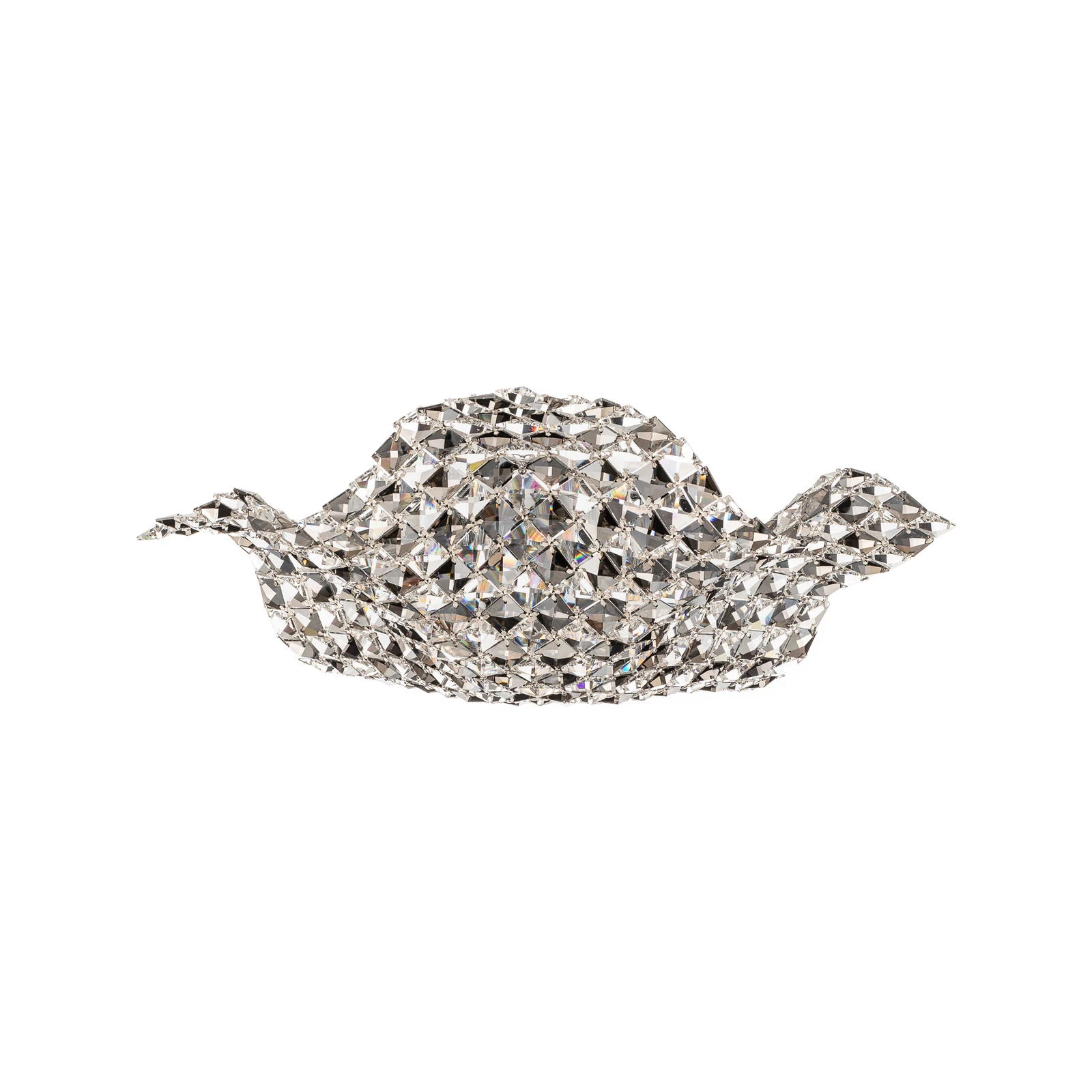 Lámpara de pared y de techo Satén, cristal, 41 cm