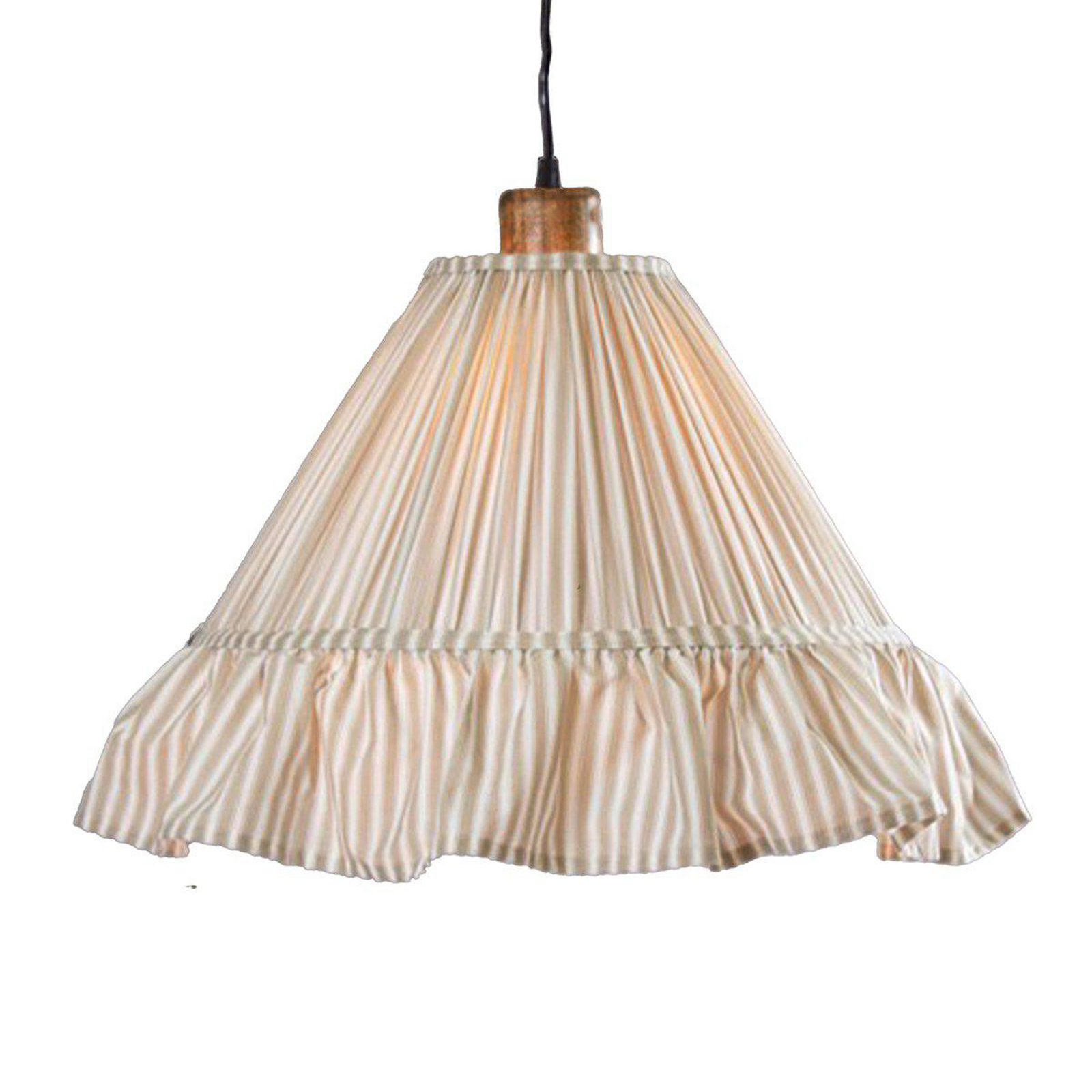 PR Home Estrid hanging light, beige, fabric, Ø 40 cm, E27 PR Home Estrid hanging light, beige, fabric, Ø 40 cm, E27