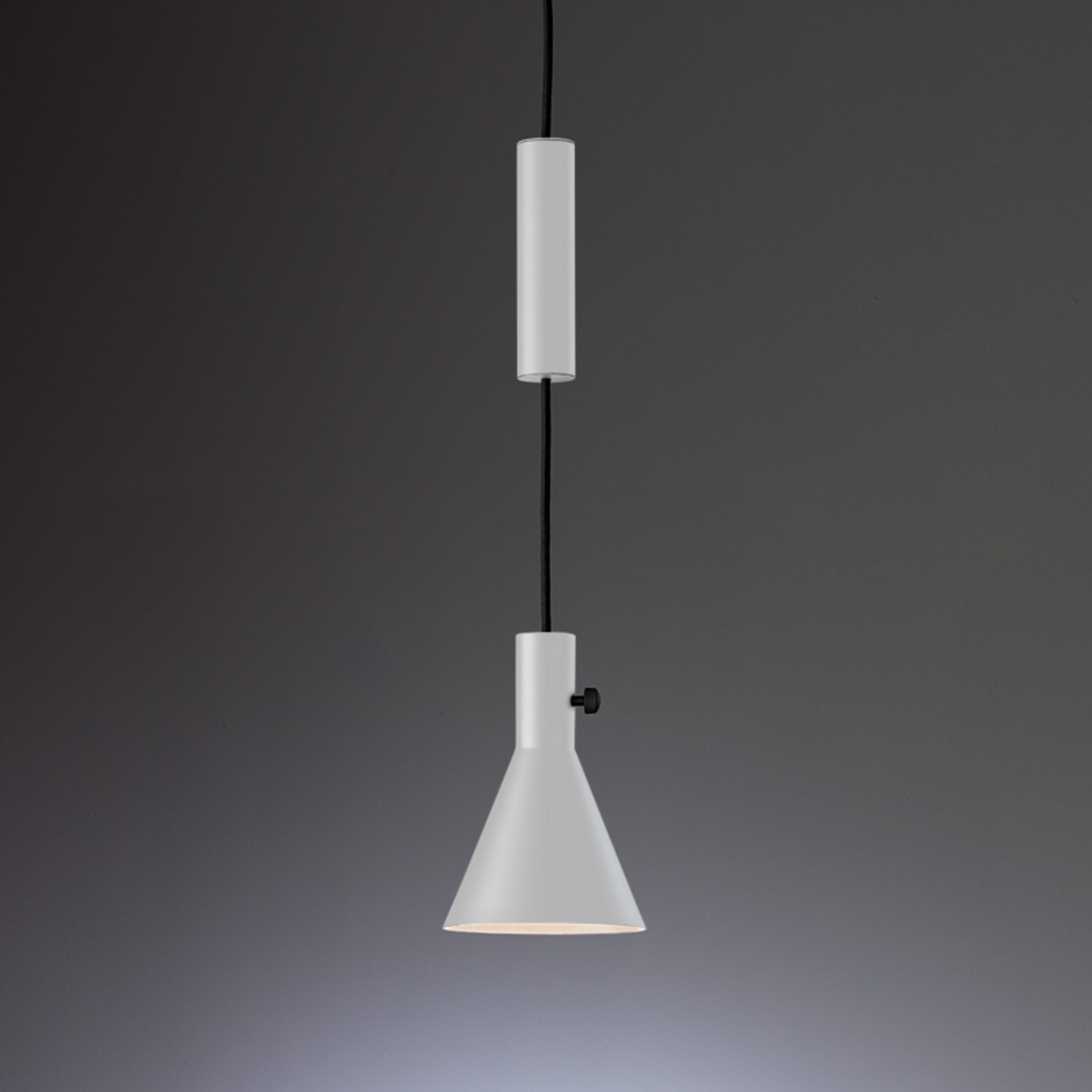 Białą designerska lampa wisząca LED Eleu
