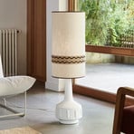 MARKET SET Stojacia lampa Jimmy, výška 121 cm keramika, vzorovaný lem