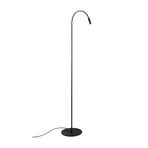 EGG DLS LED floor lamp Zooom, flexible arm, platinum-coloured