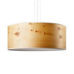 LeuchtNatur Discus hanglamp 35cm Swiss stone pine wit