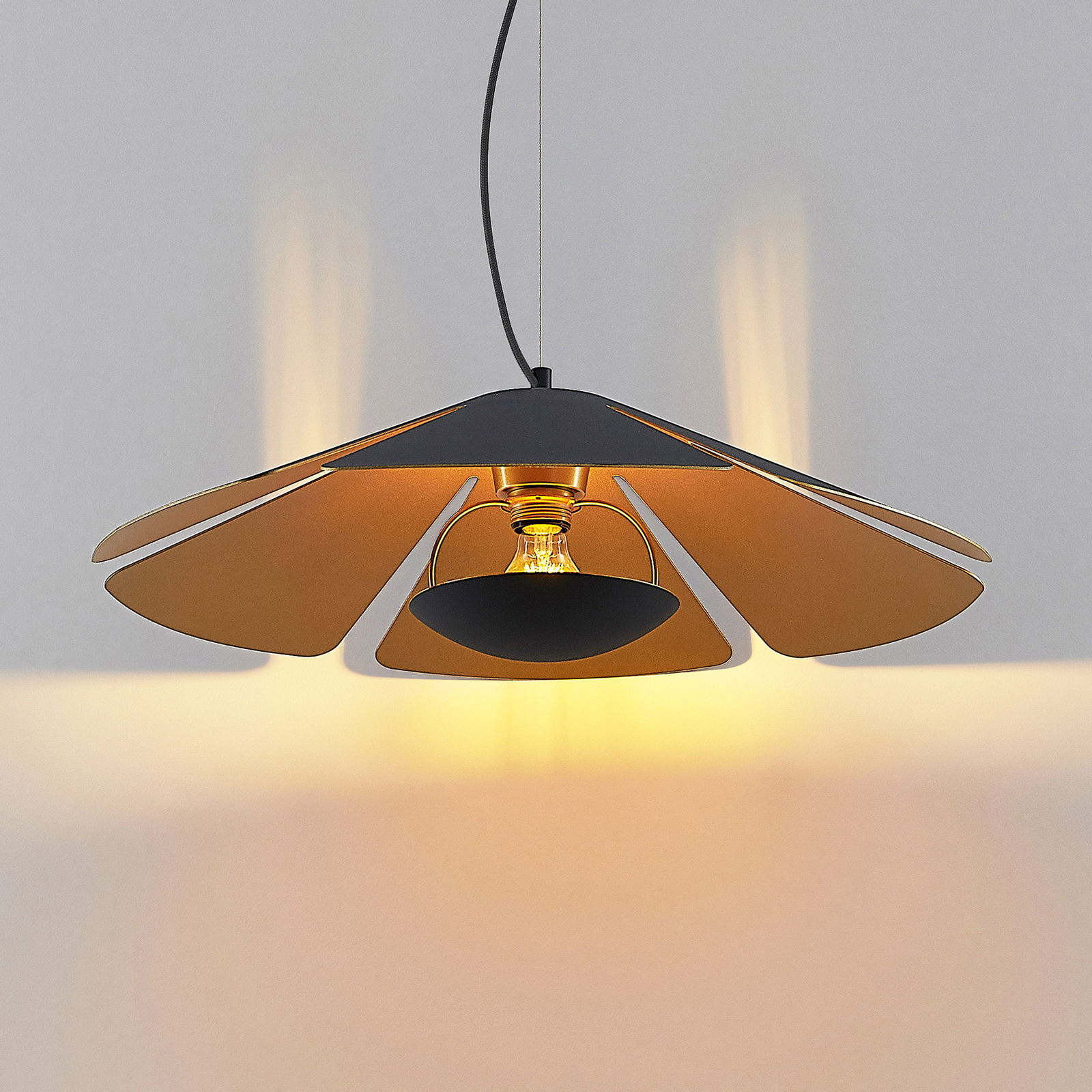 Lucande Jemmily pendant lamp, one-bulb, 60 cm