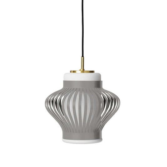 Lampada a sospensione Opal Lamella, grigia, Ø 26 cm - Warm Nordic