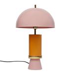 Lampada da tavolo Kare Josy, rosa/arancio, acciaio, altezza 51 cm