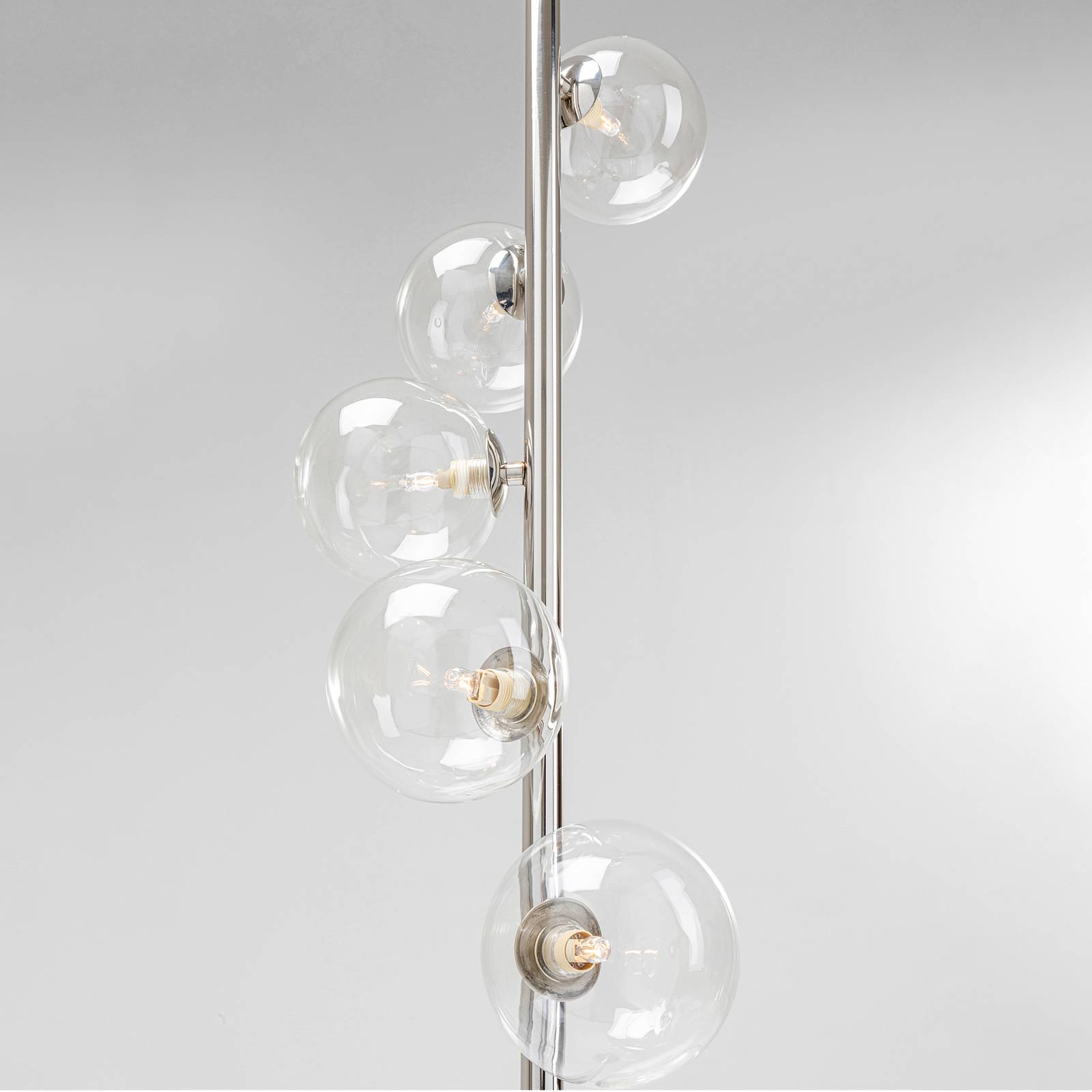 KARE Scala Balls gulvlampe 6 lyskilder sølv