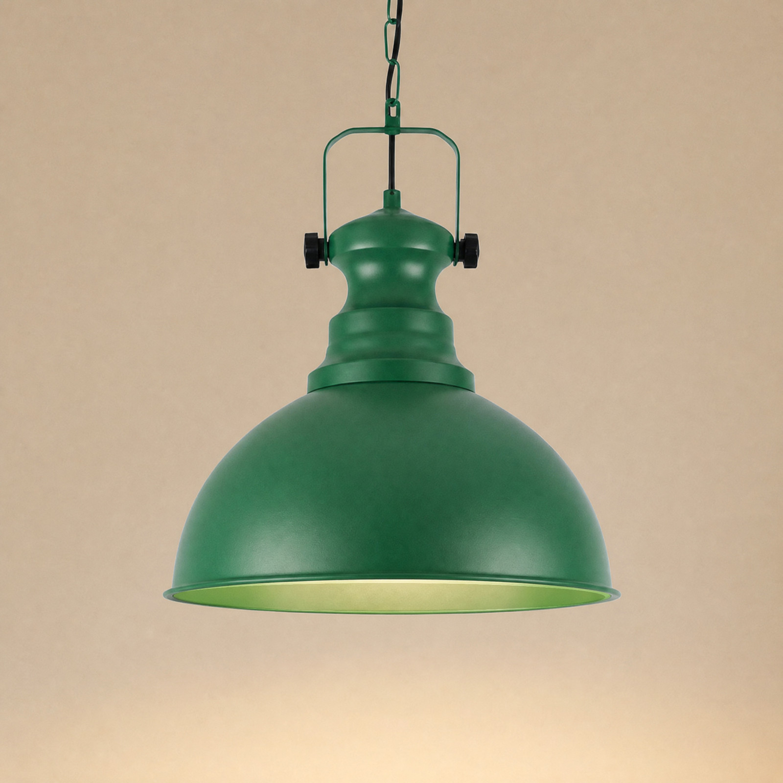 Opviq Kure viseća lampa, zelena, Ø 31 cm, metal, E27 - Dnevni boravak/blagovaonica - Vintage