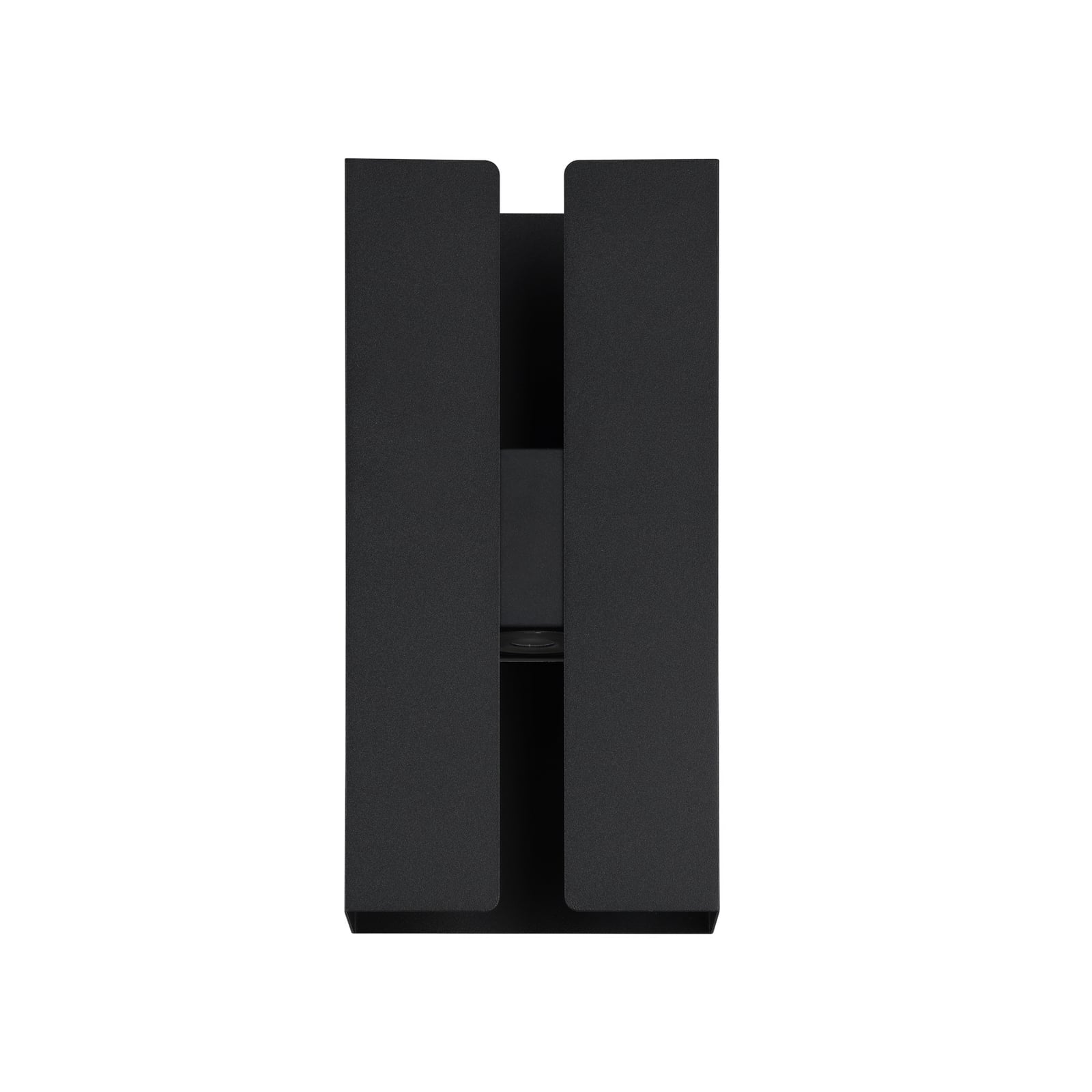 LED-Außenwandlampe Briscola, schwarz, Höhe 20 cm Metall, CCT