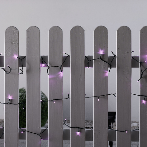 Solar LED-Lichterkette pink