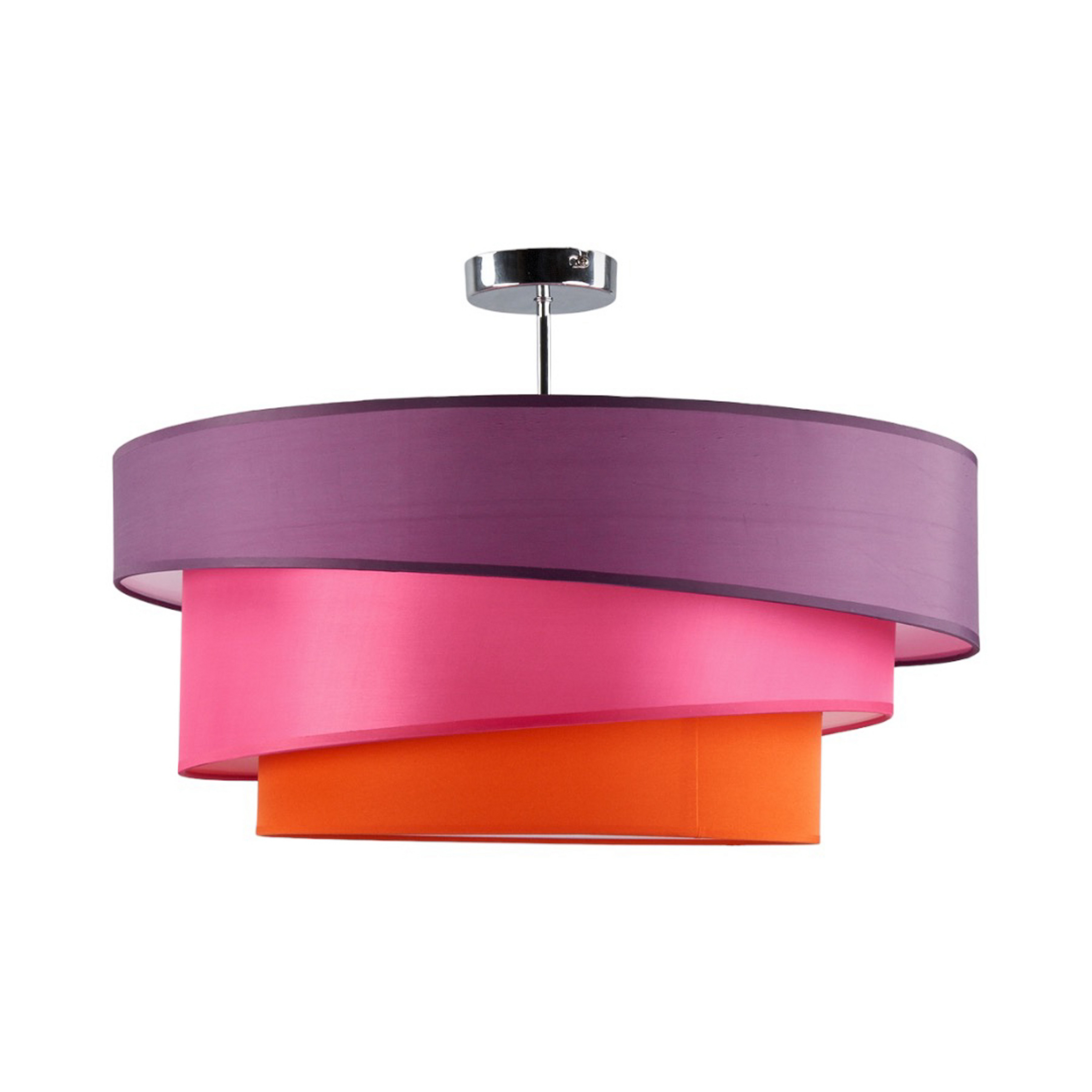 Melia Taklampe Violet/Pink/Orange/Chrome - Lindby