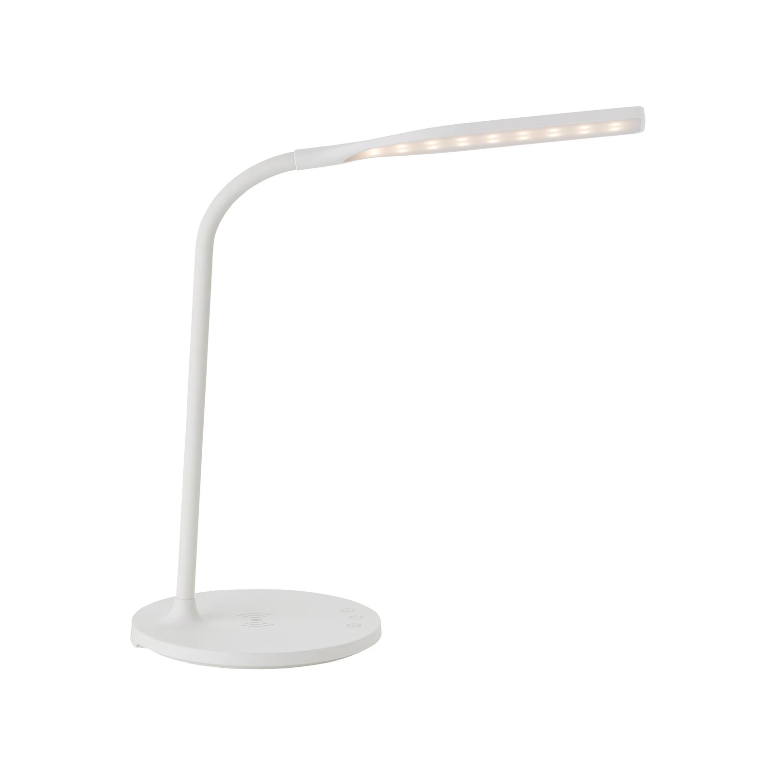 Stolná LED lampa Joni, biela, výška 34 cm, CCT, stmievateľná