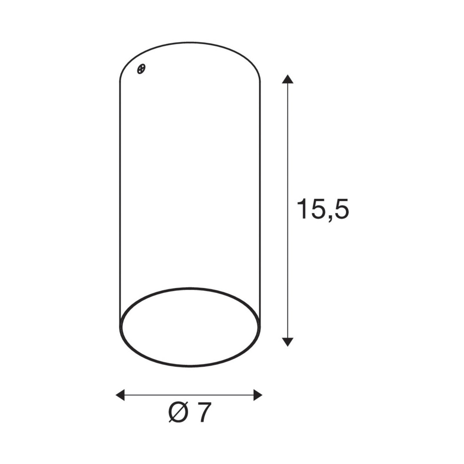 Asto Tube Spot Black - SLV