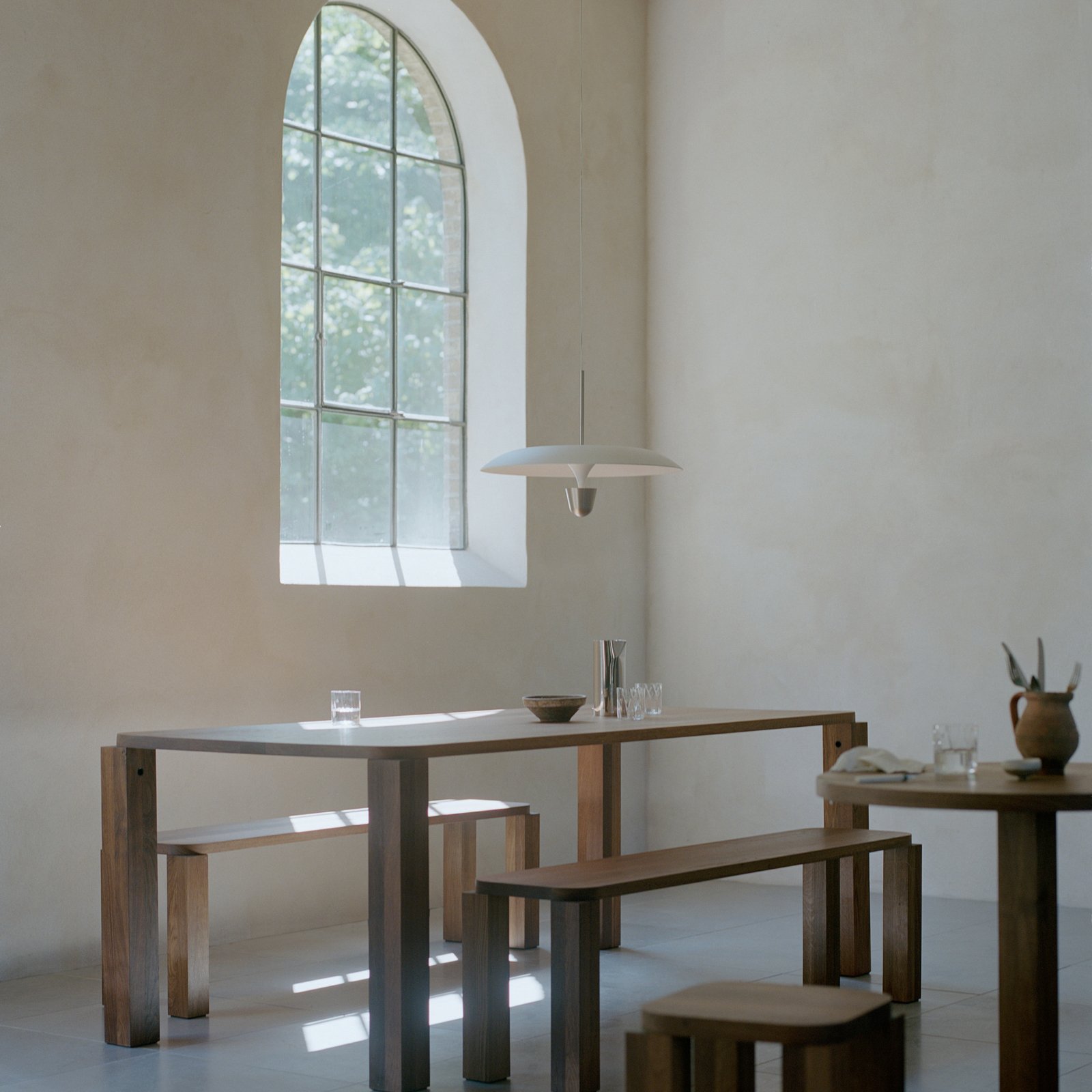 New Works lampa wisząca LED Kantarell, Ø 55 cm, nikiel New Works lampa wisząca LED Kantarell, Ø 55 cm, nikiel