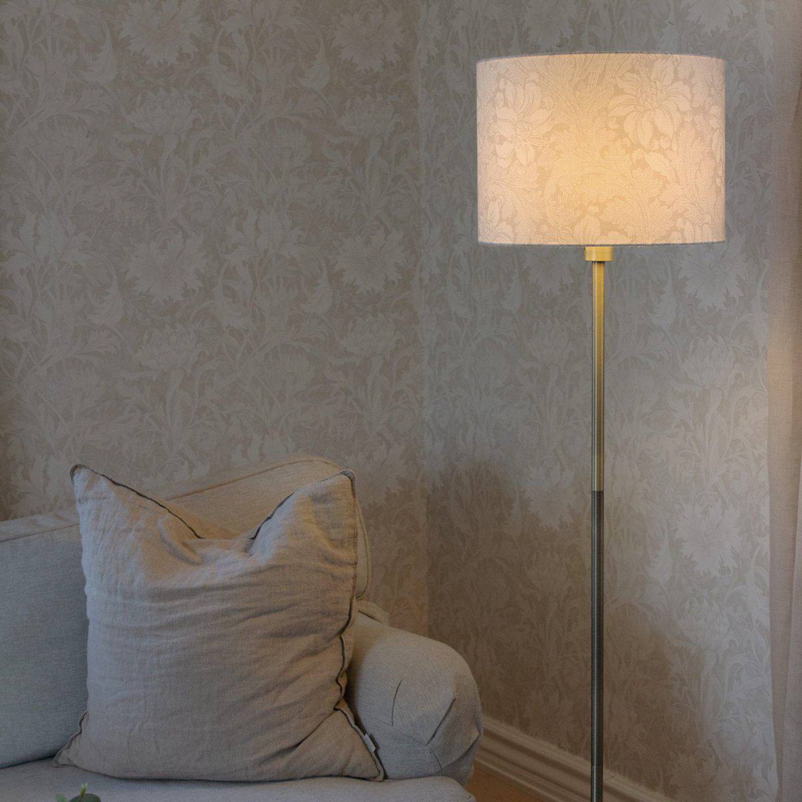 Stehleuchte Amy, beige/gold, Höhe 150 cm, Textil, E27 günstig online kaufen