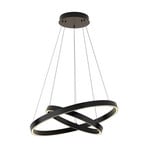 Maytoni Lampă suspendată Rim 830 2 inele Ø 60 cm negru