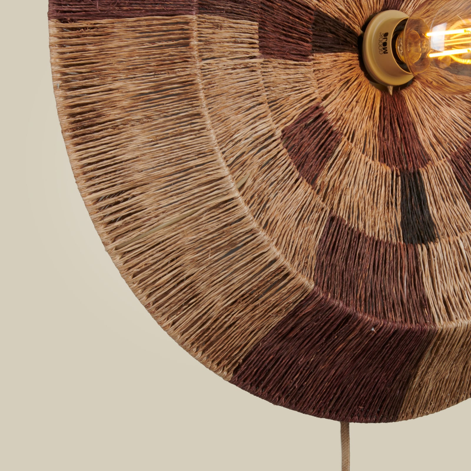 GOOD & MOJO Applique Serengeti, Ø60cm, marrone, juta, spina