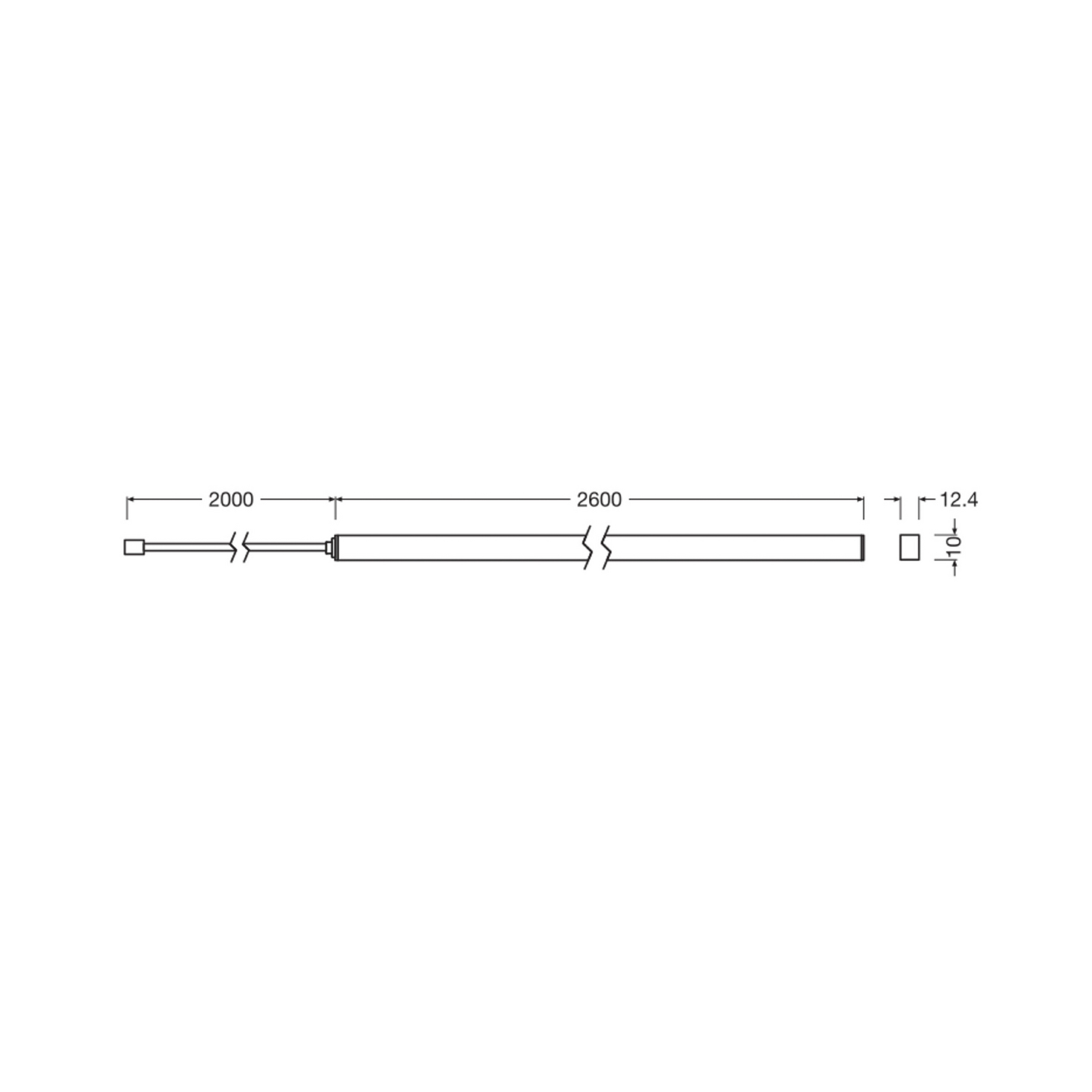 OSRAM LED lente FLEX ACOUSTIC, paplašinājums, 260 cm, 10 mm OSRAM LED lente FLEX ACOUSTIC, paplašinājums, 260 cm, 10 mm