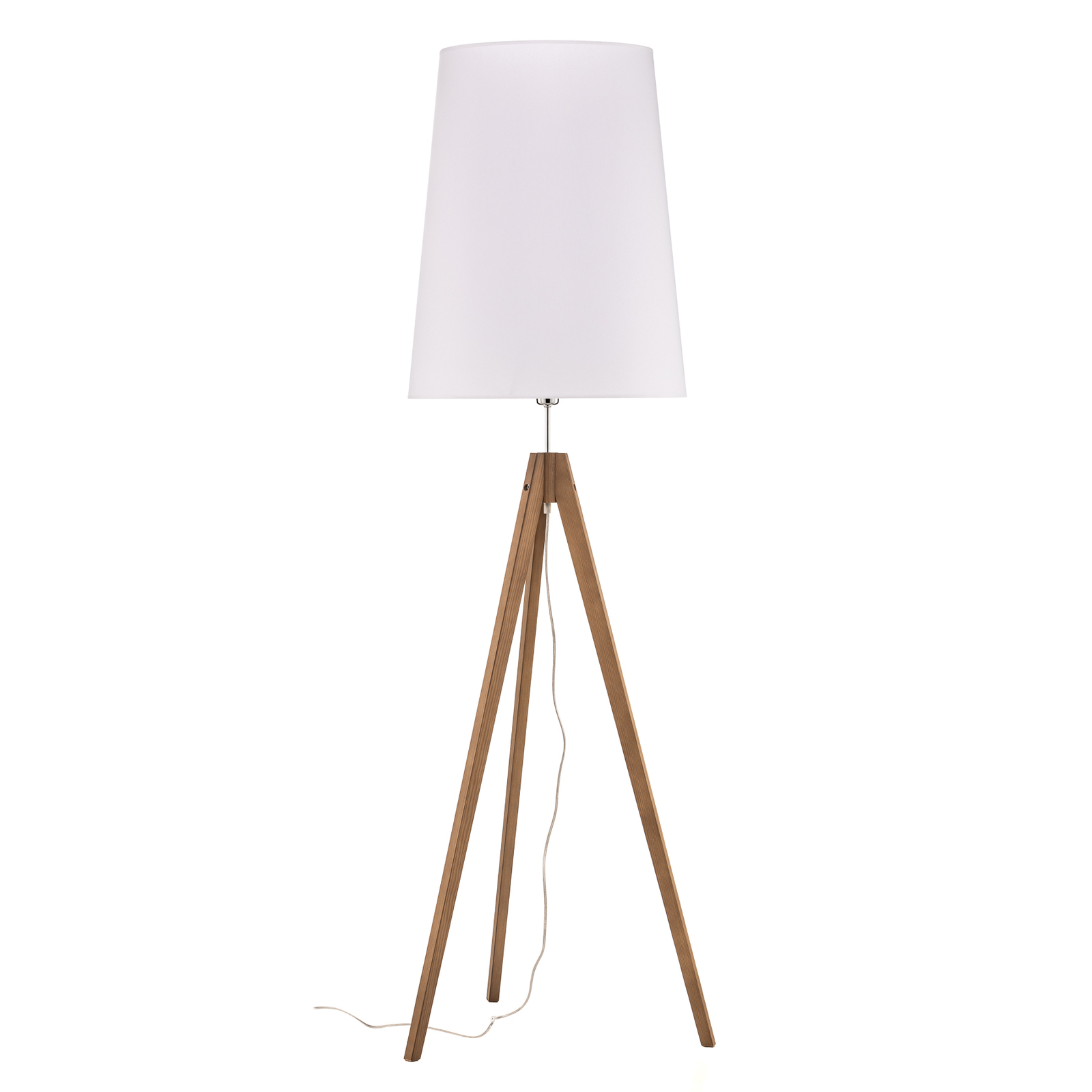 Walz floor lamp, tripod frame, white lampshade
