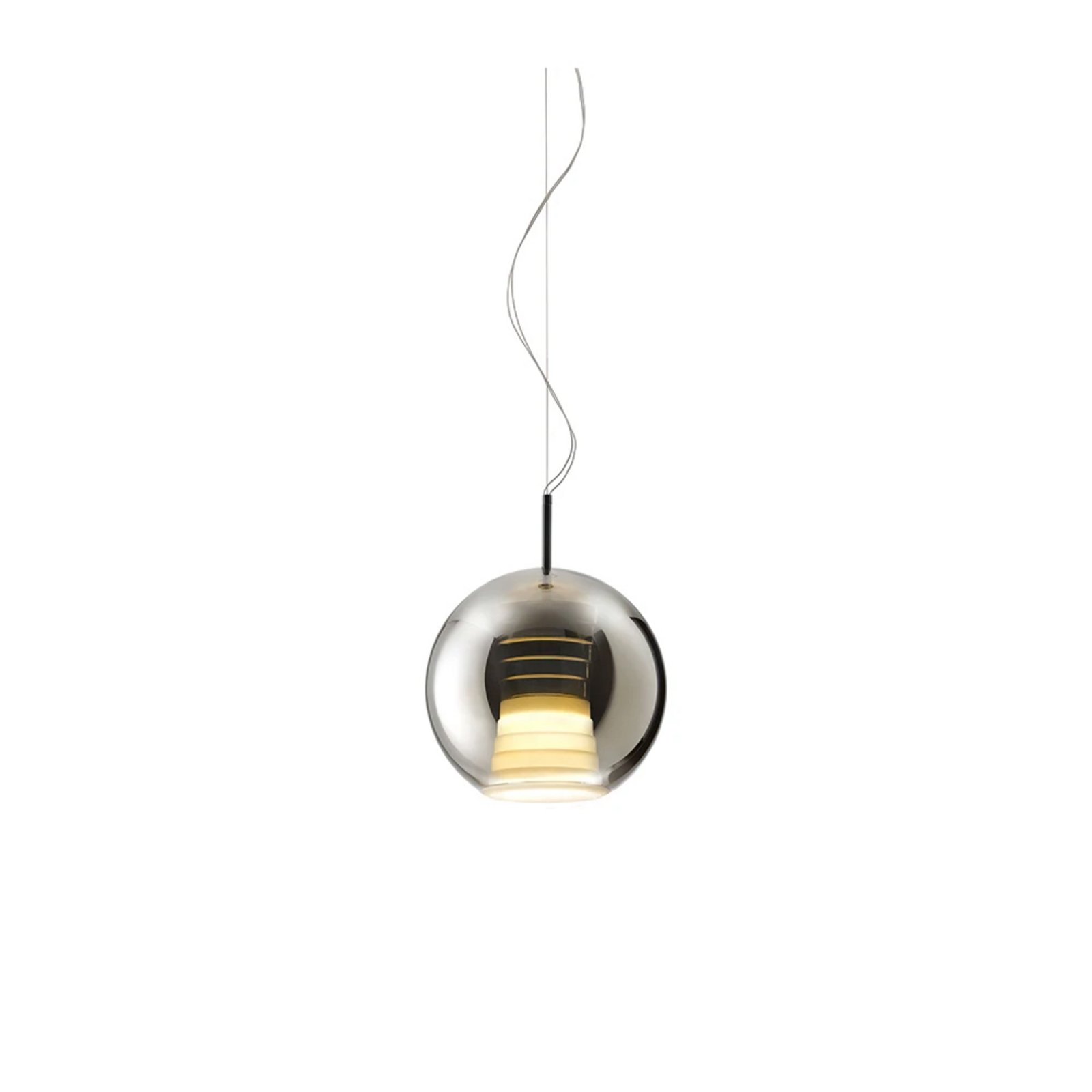 Beluga Royal Candeeiro Suspenso Diameter 30 Titanium - Fabbian